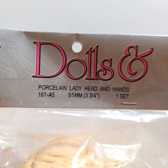 Vintage Porcelain Lady Head and Hands Set by Mangelsen's 3 3/4" Original package - Picture 3 of 13